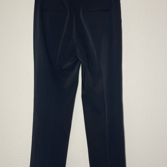 THEORY pants trouser black sz 8 wide leg wool blend - Picture 6 of 12